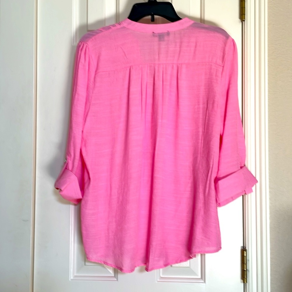 NTN Women's Petite Solid Top - Picture 2 of 3